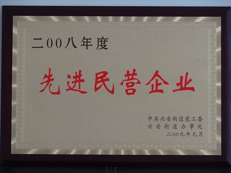 2008年度先进民营企业 